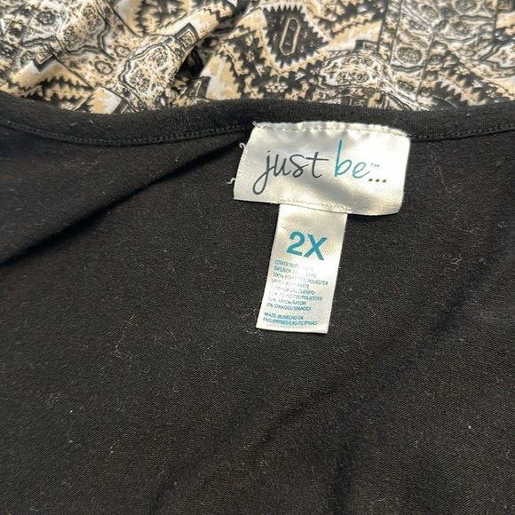 Just Be black and tan tribal maxi dress - Picture 7 of 7